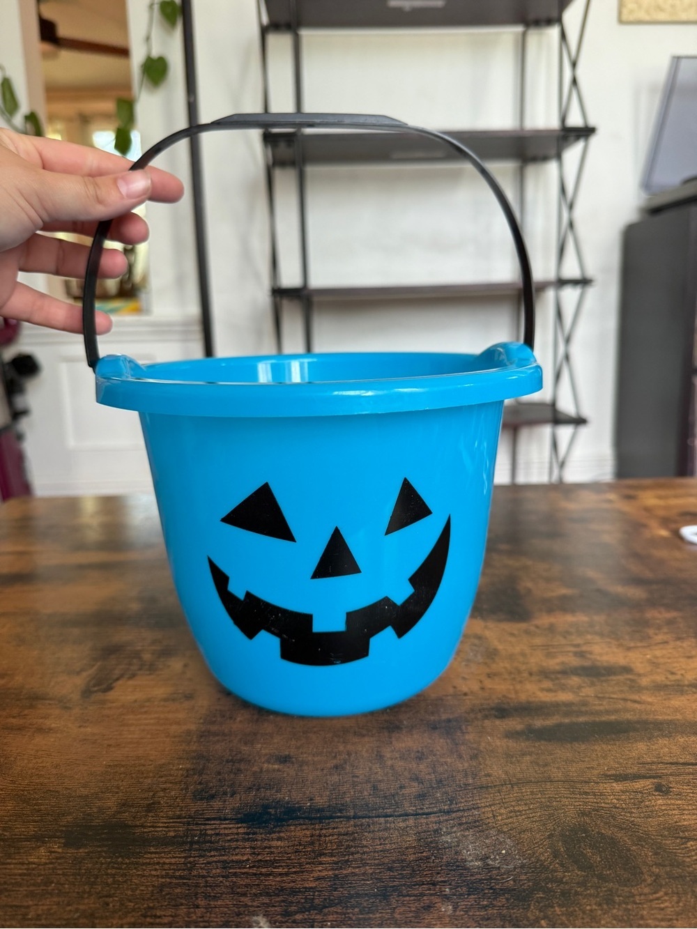 Blue Halloween Jack-O'-Lantern Treat Bucket - Unbranded